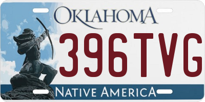 OK license plate 396TVG