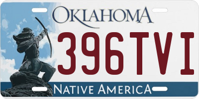 OK license plate 396TVI
