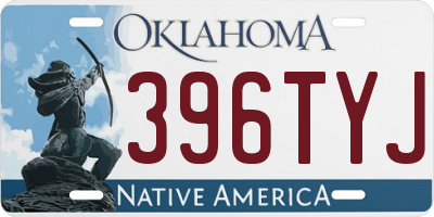 OK license plate 396TYJ