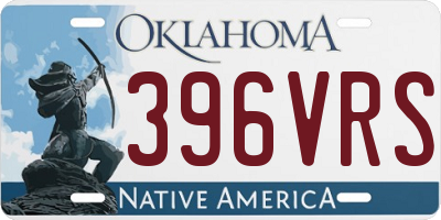 OK license plate 396VRS