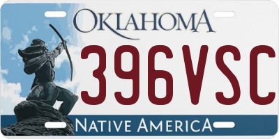 OK license plate 396VSC