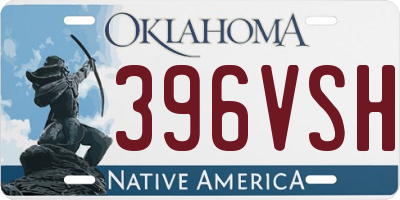 OK license plate 396VSH
