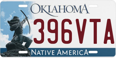 OK license plate 396VTA