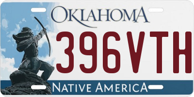 OK license plate 396VTH