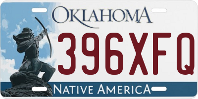 OK license plate 396XFQ