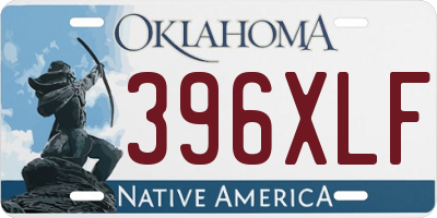 OK license plate 396XLF