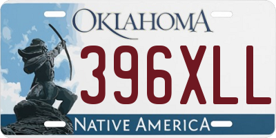 OK license plate 396XLL
