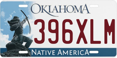OK license plate 396XLM