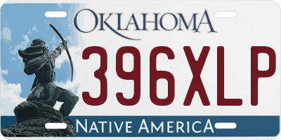 OK license plate 396XLP