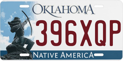 OK license plate 396XQP
