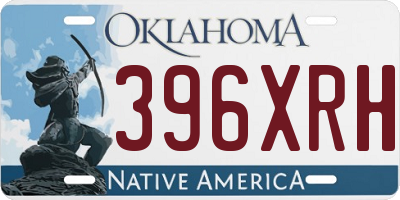 OK license plate 396XRH