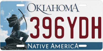 OK license plate 396YDH