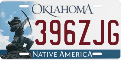 OK license plate 396ZJG