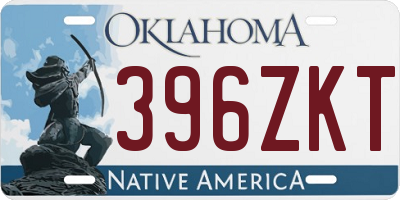 OK license plate 396ZKT