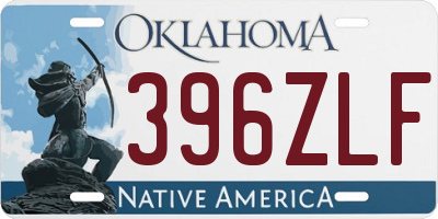OK license plate 396ZLF