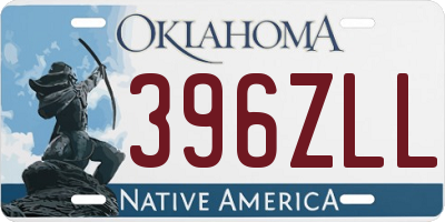 OK license plate 396ZLL