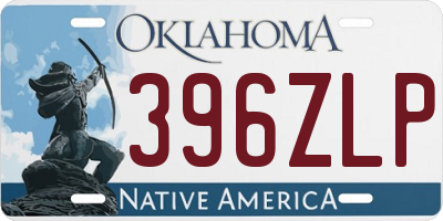 OK license plate 396ZLP