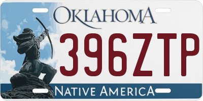 OK license plate 396ZTP