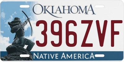 OK license plate 396ZVF