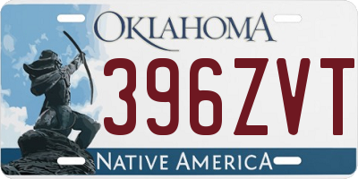 OK license plate 396ZVT