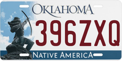 OK license plate 396ZXQ