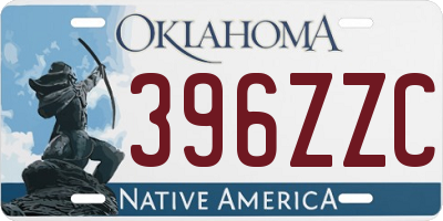 OK license plate 396ZZC