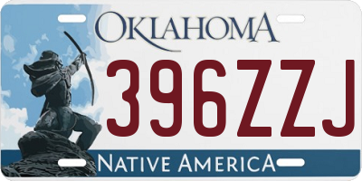 OK license plate 396ZZJ