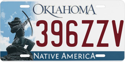 OK license plate 396ZZV