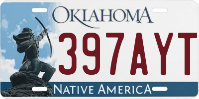 OK license plate 397AYT