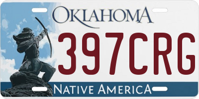 OK license plate 397CRG