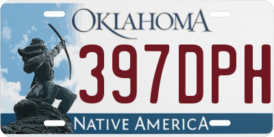 OK license plate 397DPH
