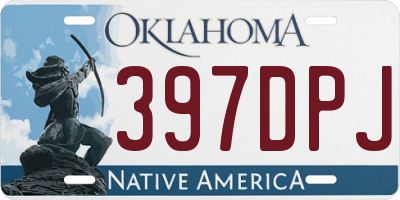 OK license plate 397DPJ