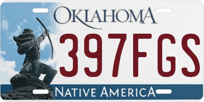 OK license plate 397FGS
