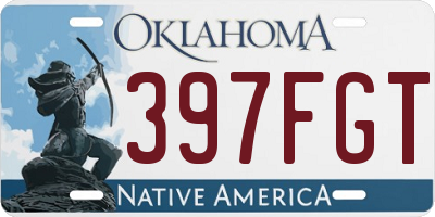 OK license plate 397FGT