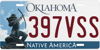OK license plate 397VSS
