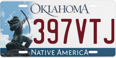 OK license plate 397VTJ