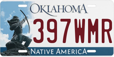 OK license plate 397WMR