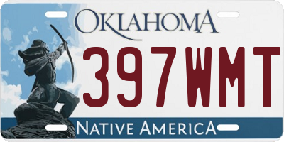 OK license plate 397WMT