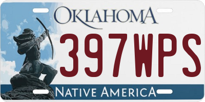 OK license plate 397WPS