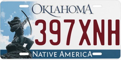 OK license plate 397XNH