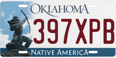 OK license plate 397XPB
