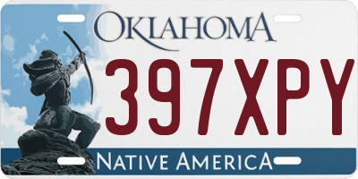 OK license plate 397XPY