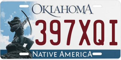 OK license plate 397XQI