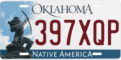 OK license plate 397XQP