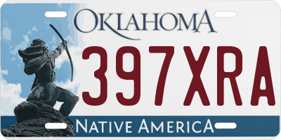 OK license plate 397XRA