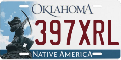 OK license plate 397XRL