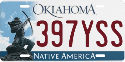 OK license plate 397YSS