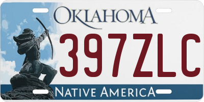 OK license plate 397ZLC