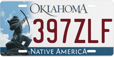 OK license plate 397ZLF