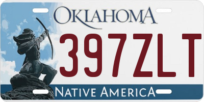 OK license plate 397ZLT